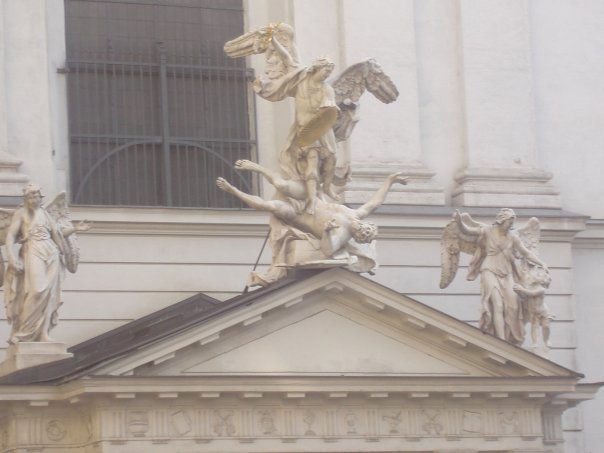 Saint Michael smiting Satan – Vienna, Austria