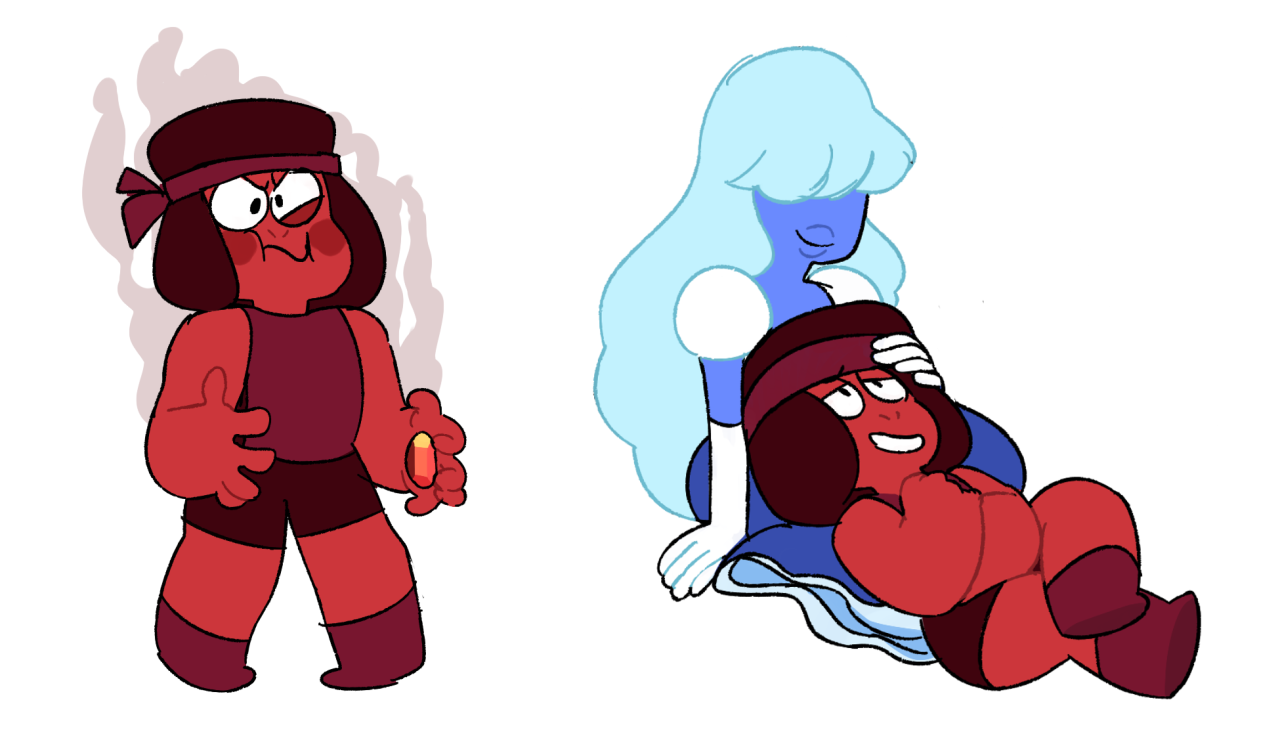 genchiart:  some doodles from while I watched Steven Bomb 3! 