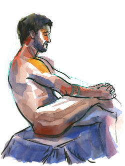 frank-paints-dudes:  NATE, Nude Male by Frank-Joseph20-minute
