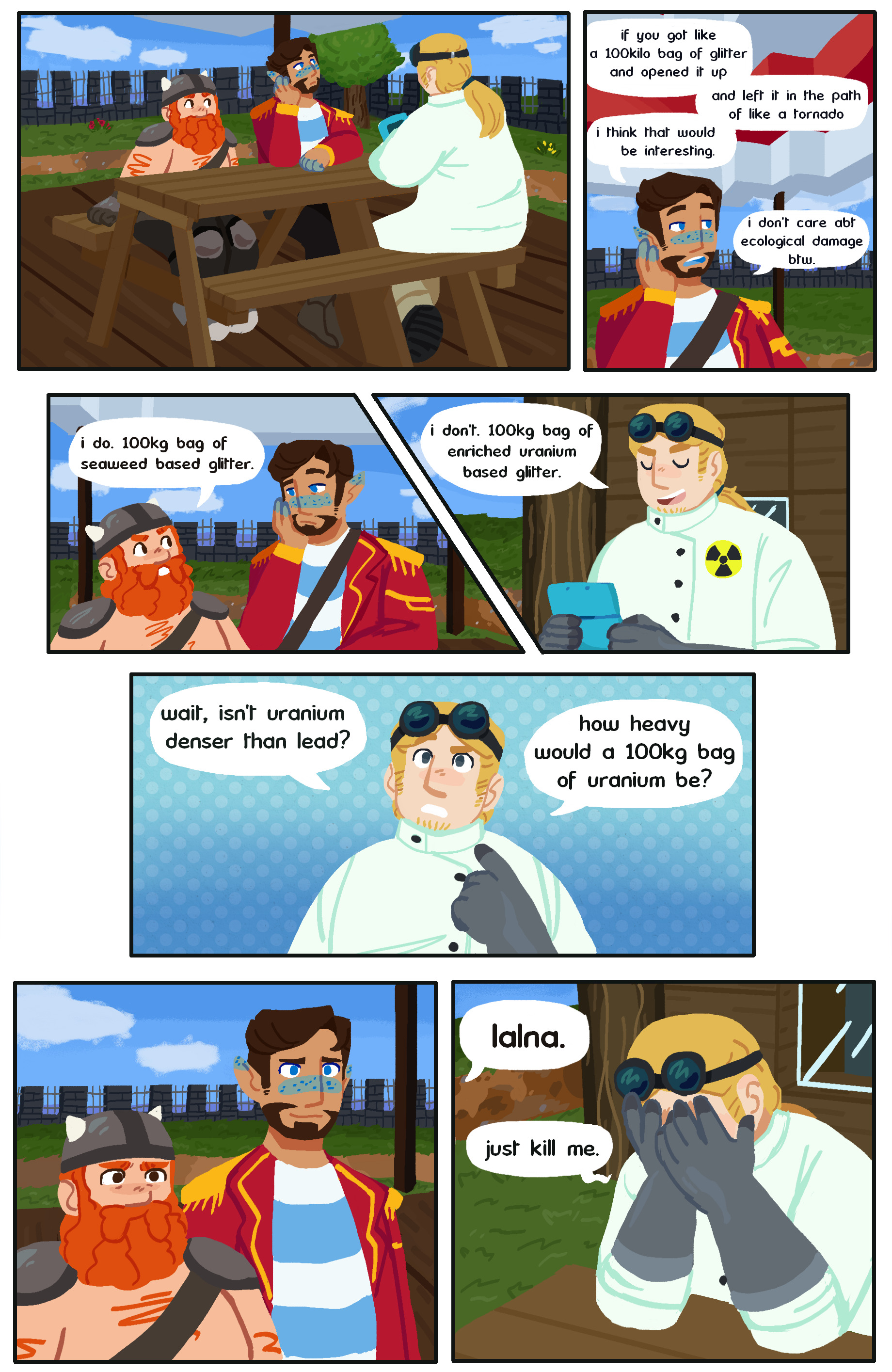 11/26/2022 tekkit sillies. my three favorite idiots, i need to draw more comics