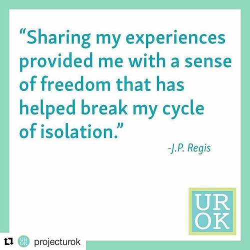 #Repost @projecturok (@get_repost)・・・It takes courage to open up about your mental illness, but if y
