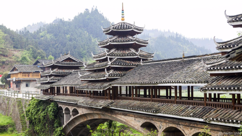 Chengyang bridge. Sanjiang, Guangxi.