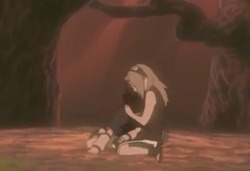 itsthehiddenleafway:Anits: Sakura forced Sasuke to lean on her during his fighting