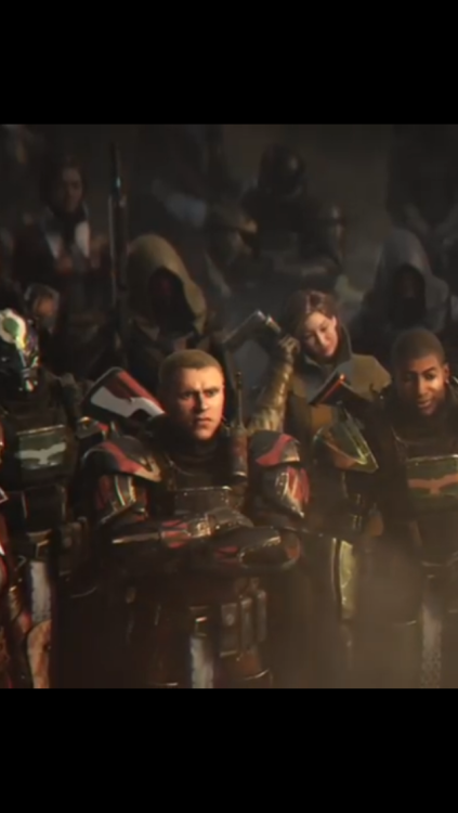 ask-cayde-6:  ask-cabal-ghaul:  ask-eris-morn:  ask-tevis-nightstalker:  This Titan was the best character in the trailer ok?? idk what y'all are talking about. What is his name?? I might just call him Zachary the Titan  Also?? Is that Xur standing behind