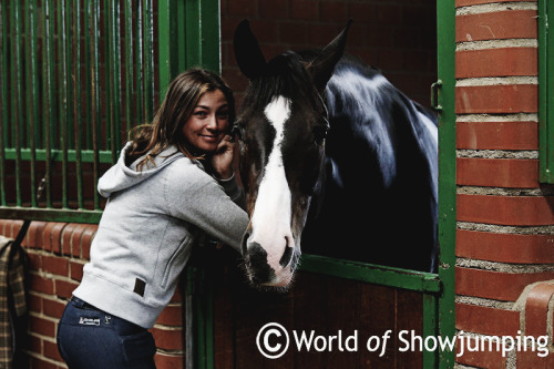 Reed with KS Stakki - pictured at Marcus Ehning&rsquo;s yard in Borken, Germany where she is based. 