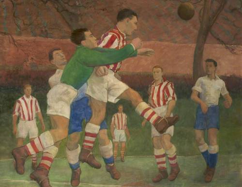 beyond-the-pale: Football Match - Peter Samuelson (1912-1996) Snow 
