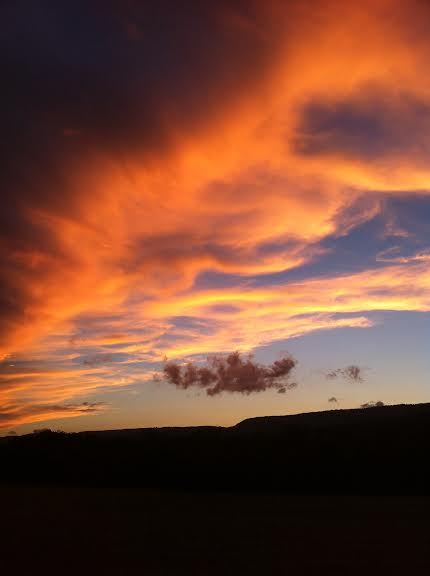 Sunset the other night captured on my iPhone (no edits here)Even though I love the open road, it&rsq