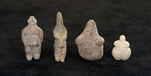 9,000 year old figurines from Turkey, once thought to be religious figurines. More recently, scholar