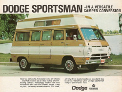 carsthatnevermadeitetc: Dodge Sportsman Camper,