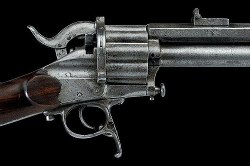 Rare LeMat revolver rifle, mid to late 19th century.