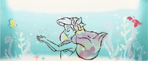 lilyliqueur:All of the adorable gifs from the Under the Sea Promo on Disney Store Japan
