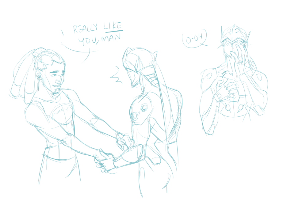 solusbane:  more overwatch doodles xDD 