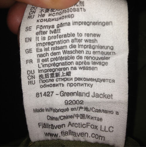 monkfishjowls: Just spilled something on my jacket so I looked at the washing instructions. I’