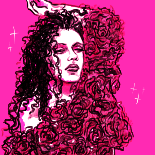 decided to draw pete burns bc hes a legend and the bisexual in me is thriving whenever i look at his