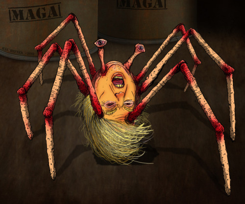 Donald Trump is like that spider creature from #johncarpenter&rsquo;s the THING. His ideals and 