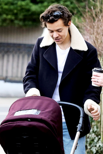 buzzingingucci://Harry out in London recently//