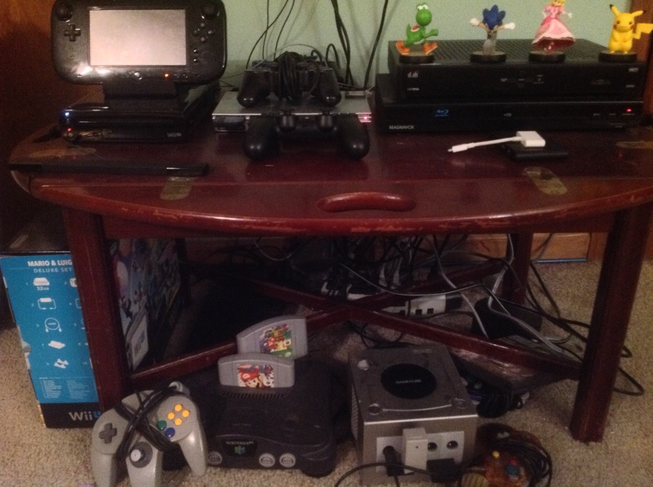 sleepingtsundere:  Not pictured; my sister’s side/disaster area, my sister.  I