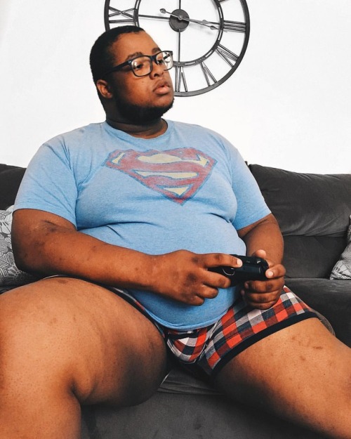 jalentimberlake: Just relaxing playing my video games in my @bear_skn underwear and superman shirt, 