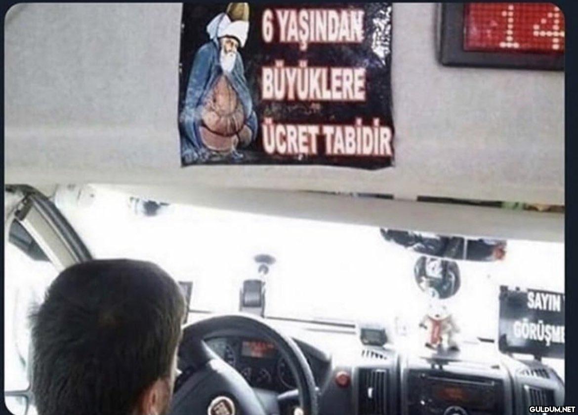 6 YAŞINDAN BÜYÜKLERE ÜCRET...