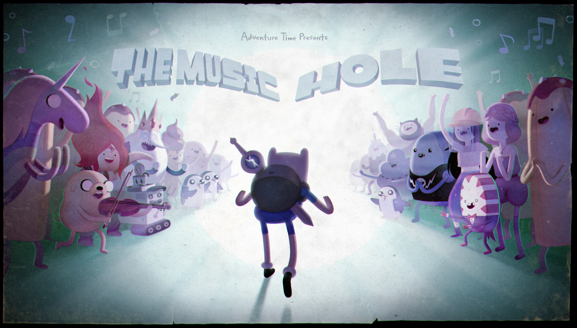 adventuretime:  The Music HoleAndres Salaff and Polly Guo deliver tonight’s new