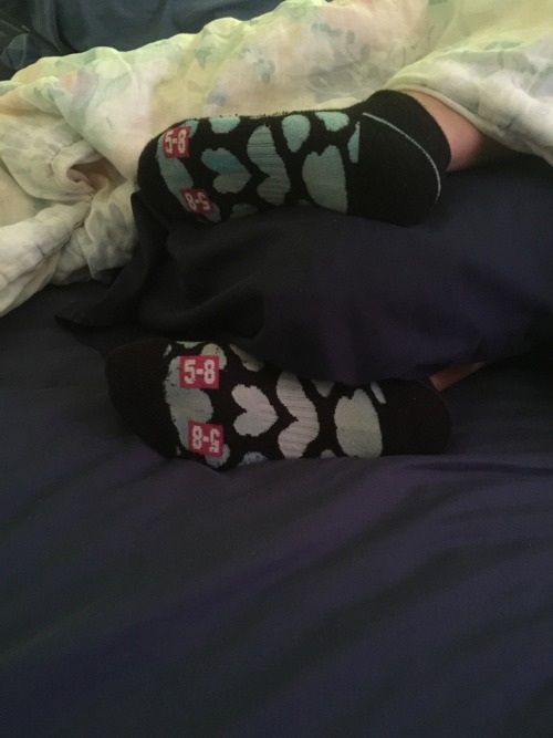 pussycummy: My wife’s smelly socks still sleeping atm wonder wat I should do mmmmm