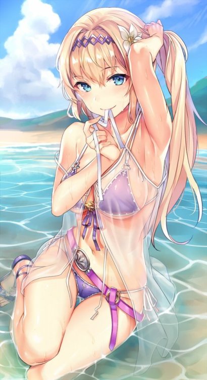 futureisfailed:  (もきゅさんのツイート: “水着ジャンヌ… ”から) 