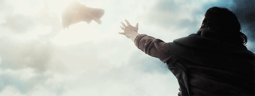 justiceleaque:  Black and blue. God versus man. Day versus night. 