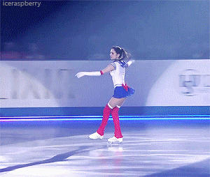 iceraspberry:Evgenia’s Sailor Moon Ehibition | World Team Trophy 2017