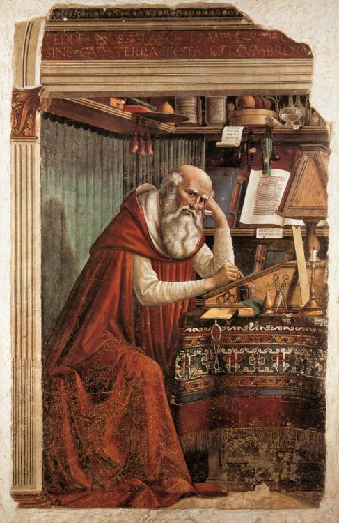 Domenico Ghirlandaio Day: St. Jerome in His Study, Domenico Ghirlandaio, ca. 1480