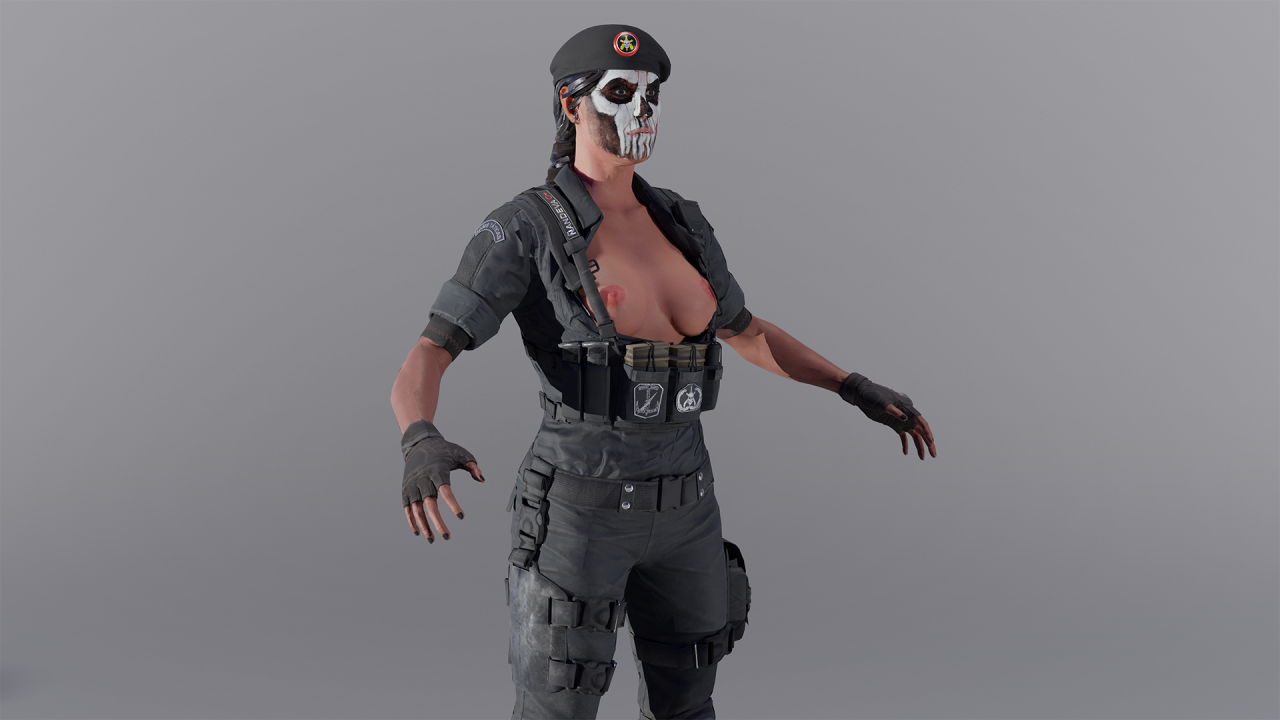 [R6S] Caveira - nude (Blender)