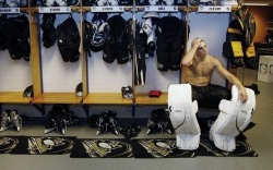 Men in Hockey Gear