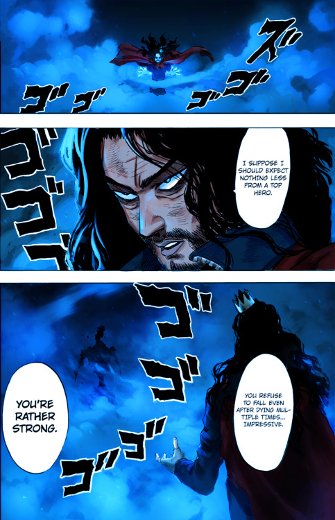 I’ve been coloring One Punch Man panels in my free time. Here’s the Homeless Emperor vs Zombieman fi