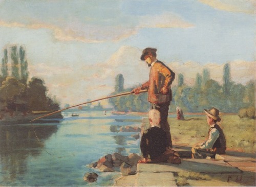 Ferdinand Hodler - The fisherman - 1879