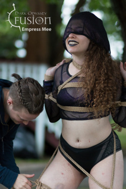 theropediary:  A few tidbits from Fusion 2018, being tied by the glorious Sving    6/21/18Rope: Sving     Photo: Empress Mee    Bottom: AnyaDemure 