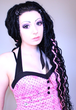 xtoxictears:  Not even a wednesday and I’m wearing pink. Do I lose goth points?