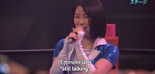 akb48girldaisuki:Tofu pro wrestling episode 14 lesson : do not interrupt Yui’s speech&nbs