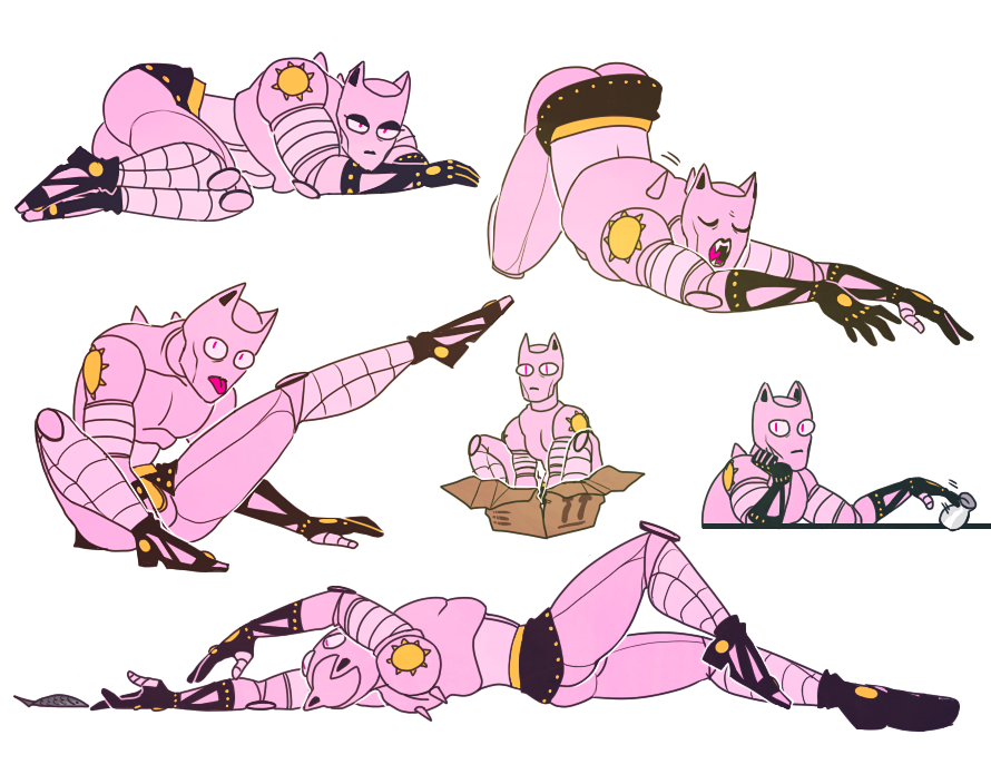 letsdrawcats:  Killer Queen doing his cat things 