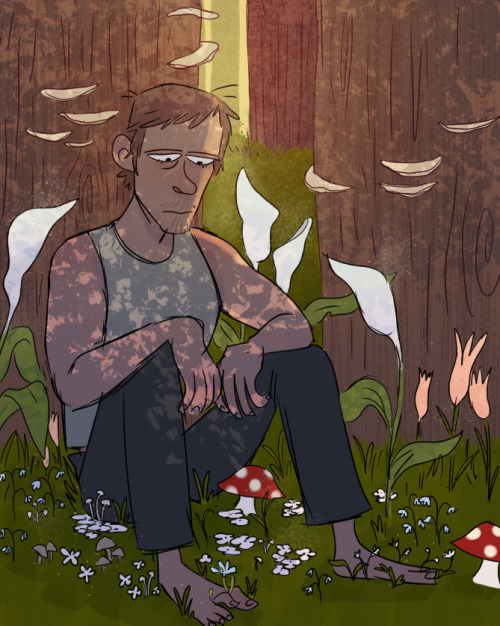 super power au bc why not. rick can control the weather, daryl can control & create plant life. 