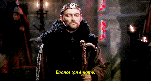 heroofthreefaces:excusemyfrenchass:Kaamelott, Livre I : Les défis de MerlinGod forgive me but I may 