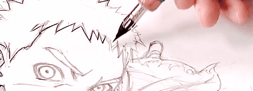 ireibaka:  The process of drawing and coloring hotkage (✿◡‿◡) 