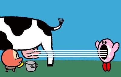 zicko:mevil:atrisk:does anyone have the pic of kirby inhaling milk straight from cow titsi accidentally sent this to my boss last year