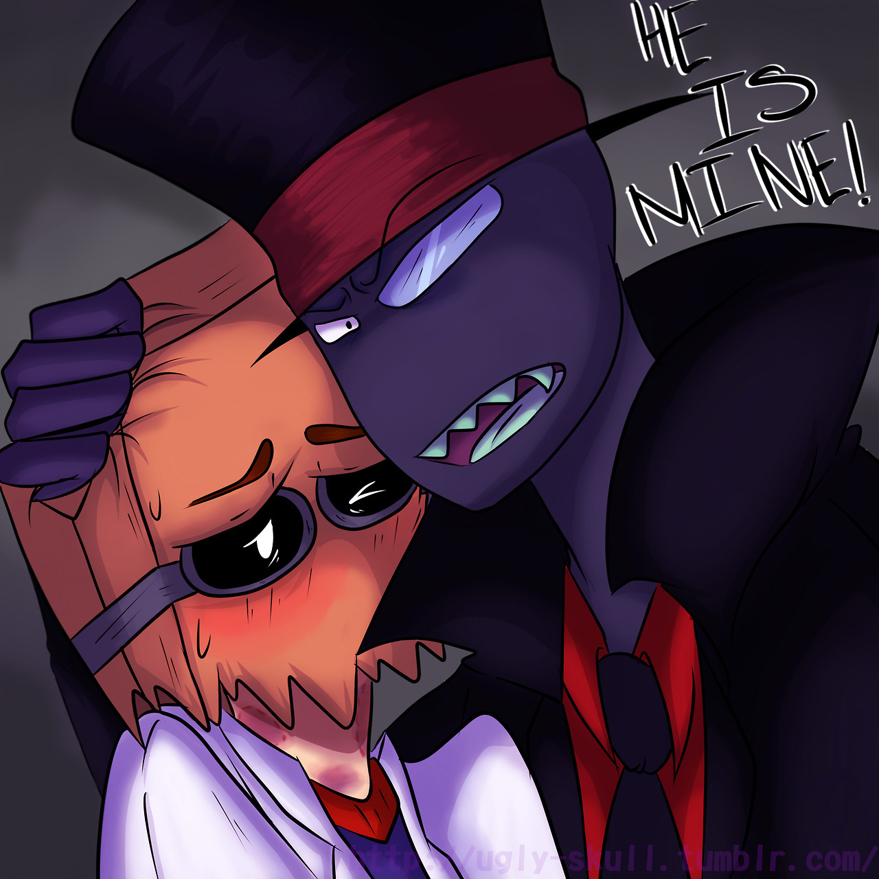 ugly-skull:  DR. FLUG x BLACK HATno pude evitarlo asi que solo los shipee y salio