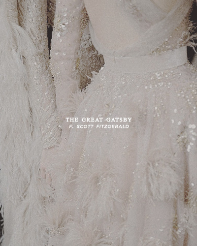 oskarswilde:the great gatsby; angry, and half in love with her, and tremendously sorry, i turned awa