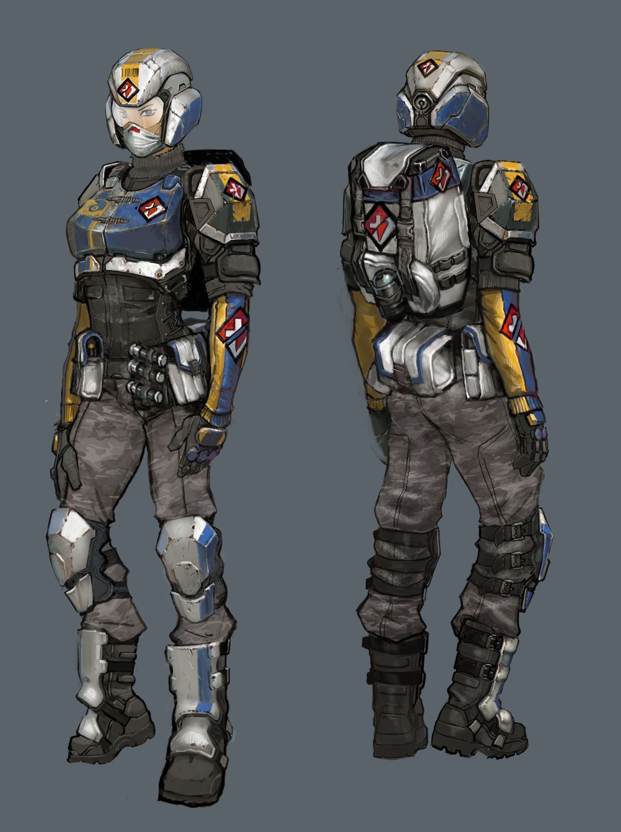 elfslavewatdo:  Planetside 2 Female Terran Republic &amp; New Conglomerate concept