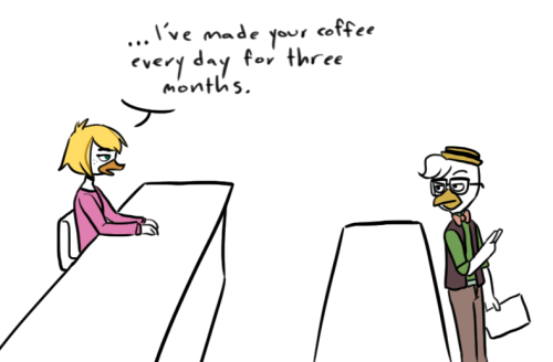 lettheladylead:DICKIE IN DUCKBURG! || 3Dickie finally learns more about Gyro than his coffee order! 