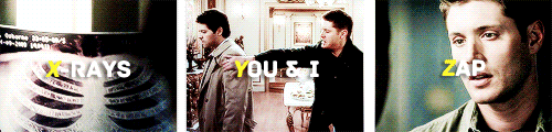 babyintrenchcoat:  deancas alphabet {merthur} 