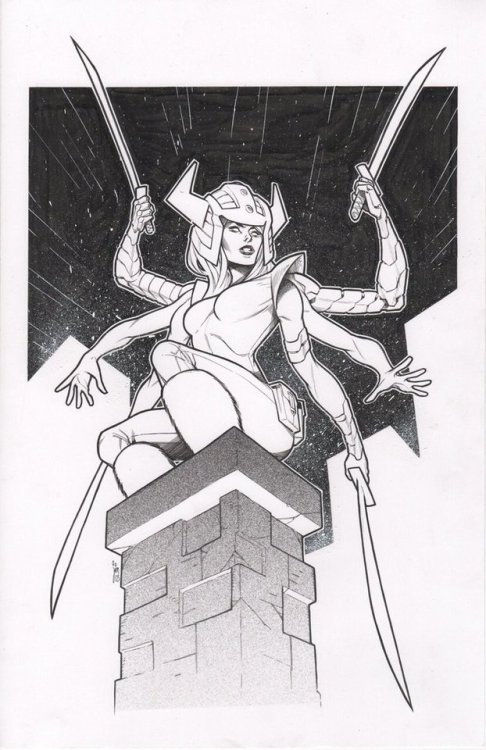 bear1na:  Ben Grimm - The Thing, Cloak and Dagger, Magneto, Thor ,Spiral, and Magik by Jim Towe *
