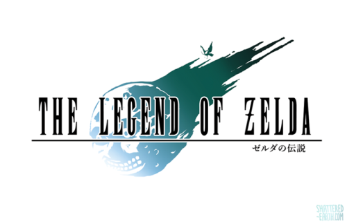 shattered-earth:  Finished! A tribute to the beauty of Final Fantasy logos and my love of the Legend of Zelda franchise.  The precise text placement/kerning may be adjusted a tiny bit but other than that, here they are! It was a real itch i just had