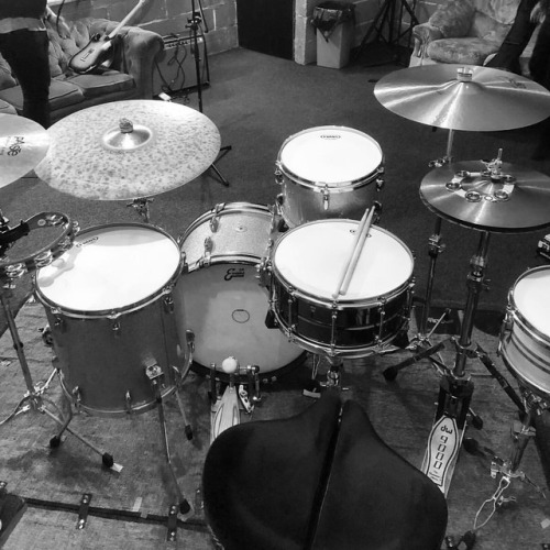 Great rehearsal with #oliver on Tuesday for our upcoming gig next week. #paiste #gretschdrums #grets