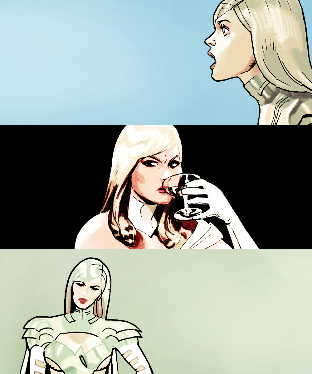 rubberbandgirlme:  marvel comics meme: ten characters(3/10): emma frost 